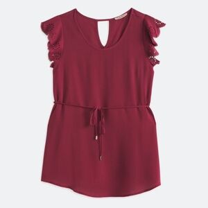 Cheryl Maternity Tie Front Blouse